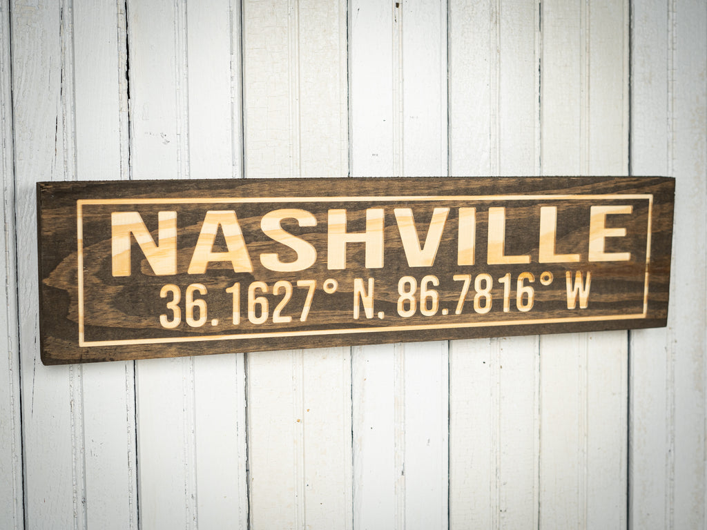 Personalized City Name Sign– The Rusty Roof