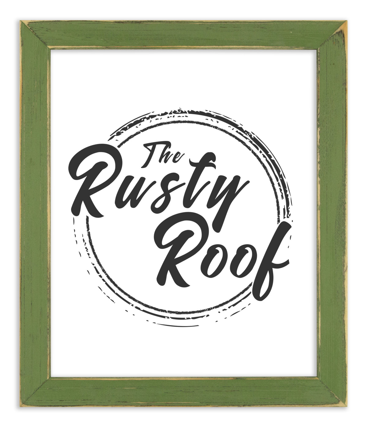 Weathered Leafy Green Picture Frame - Emily - The Rusty Roof